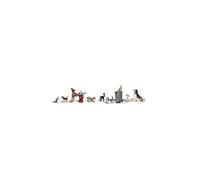 Woodland Scenics A2140 Dogs & Cats 12 piece set N Scale - 48 Post