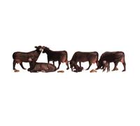 Black Angus Cows - N Scale (11 pieces) Woodland scenics A2217