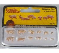 Woodland Scenics A2218 - Lane Pig Figures N 1:160 Yorkshire Pigs