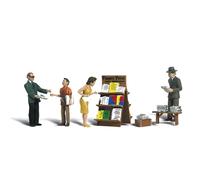 Woodland Scenics Gauge 0 / O Newspaper Stand with Figures Article: A2740