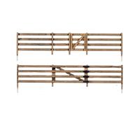 Woodland Scenics Wood Rail Fence A2992 - N Gauge - Pack of 8