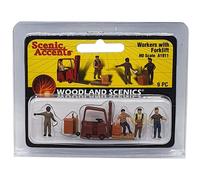 Woodland Scenics Accents Forklift Workers HO Scale Model Railway Diorama WA1911
