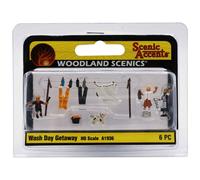 Woodland Scenics Accents Wash Day Getaway HO Scale Model Railway Diorama WA1936