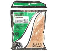 Woodland Scenics Ballast Fine Brown 21.6 in³ for Model Railways and Dioramas