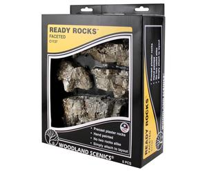 Woodland Scenics C1137 Faceted Ready Rocks Railway Landscaping Scenics