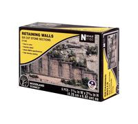 Woodland Scenics C1159 Cut Stone Retaining Wall Concrete (x6) N Gauge Railway