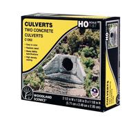 Woodland Scenics C1262 HO Concrete Culvert (x2) HO Gauge Railway Landscaping