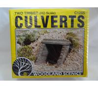 Woodland Scenics C1265 - 2 x Timber Culverts 1:87 Scale / HO Gauge New 1st Post