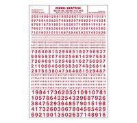 Woodland Scenics Decals Gothic RR Numbers Red (US IMPORT)
