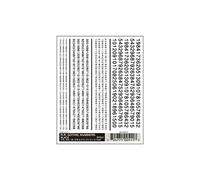 Woodland Scenics DT511 R.R. Gothic Numbers - Black