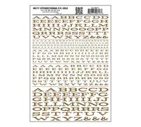 Woodland Scenics Extended Roman Letters, Gold WOOMG717