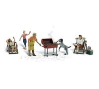 Woodland Scenics Gauge H0 / HO "Barbecue in the Garden" Dog Steals Sausage A1929