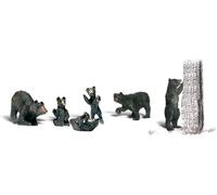 Woodland Scenics Gauge H0 / HO "Black Bear Family" finely detailed A1885