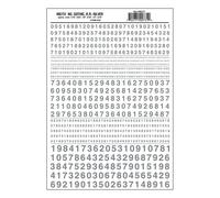 Woodland Scenics Gothic R.R. Numbers Silver 1/16-5/16 MG731 (US IMPORT)