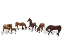 Woodland Scenics HO Chestnut Horses WOOA1842 (US IMPORT)