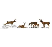 OO/HO Gauge Deers (5) Woodland scenics A1884