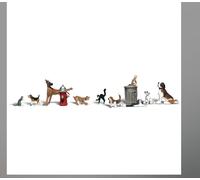 Woodland Scenics HO Dogs & Cats WA1841 1:87
