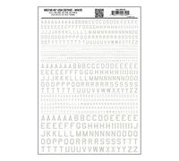 Woodland Scenics Dry Transfer Sheet MG740 45° USA Gothic White