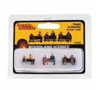 Woodland Scenics HO People on Benches WOOA1924