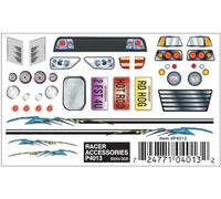 Woodland Scenics Pine Car Derby Dry Transfer Decal Sheet, Multi-Colour, 13.97 x 10.79 x 0.02 cm