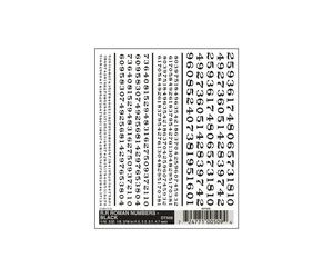 Woodland Scenics R.R. Roman Nr. Black Dry Transfer Decals (US IMPORT)