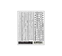 Woodland Scenics Railroad Roman Letters, Black WOODT505