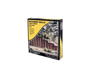 Woodland Scenics Retaining Walls Timber C1260 HO/OO Gauge