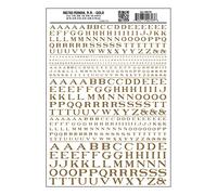 Woodland Scenics Roman Letters, Gold WOOMG703