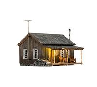 Woodland Scenics Rustic Cabin O Gauge - O Scale Ready-to-Use Miniature Building - Cabin - Men's Adult Hobbyist Model Train Enthusiast