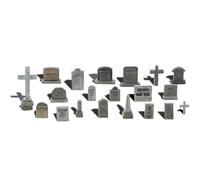 Woodland Scenics A1856 Tombstones / Graveyard Detailing Pack (Pk20 Assorted) HO