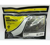 Woodland Scenics TR1124 2.5"-4" Tree Armatures (70 Pine Trees)
