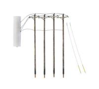 Woodland Scenics US2265 HO/OO Gauge Pre-wired Poles Single Crossbar