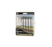 OO / HO Gauge Woodland Scenics Wired Telegraph Electricity Poles -Choose From 3
