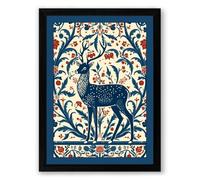 Woodland Silhouette Boho Framed Wall Art Print A1 (84.1×59.4cm) Black, Wall Decor for Living Room, Bedroom, Office & Home, Ready to Hang, Art Gift