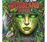 Woodland Spirits: A Fantasy Grayscale & Line Art Coloring Book for Adults: Mystical Tree Nymphs, Forest Fairies & Nature-Inspired Portraits - 50+ ... A Fantasy Coloring Series for Adults)