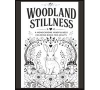Woodland Stillness: A Monochrome Coloring Book for Adults