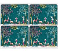 Woodland Tales Set of 4 Large Placemats, Green