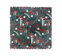 Woodland Toadstool Paper Napkins Pack of 20, Mushrooms Pattern Table Napkins Serviettes, Autumn, Botanical, Halloween, Woodland Theme Dining Party Printed Table Serviettes