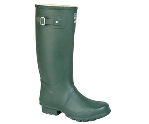 Woodland W260E Green Wide Fit Strap Wellington Boot