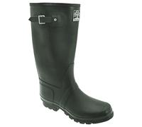 Woodland W260E Green Wide Fit Strap Wellington Boot