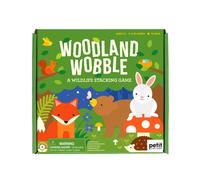 Petit Collage: Woodland Wobble | Stacking Game for Kids | Roll the Die and Stack the Objects on the Mushroom | Don't let the tower fall!| Great for Ages 4+