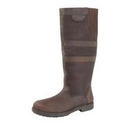 Woodland Women's Hailey Waxy Leather Gusset Country Boot in Dark Brown | Size: 9 Woodland Dark Brown 9