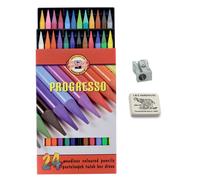KOH-I-NOOR Progresso Woodless Coloured Pencil Set (Set of 24)