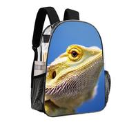 woodlogic Adults Lightweight Funny Cool Bearded Dragon Lizards Animal Rucksacks Large Capacity Bookbag Transparent Bag for Trekking Outdoors Bicycle