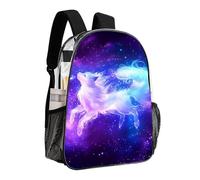 woodlogic Casual Daypack Multipurpose Anti-Theft Large Capacity Carry On Bag - Purple Blue Galaxy Fox Art Casual Daypack Climbing Shoulder Transparent Bag