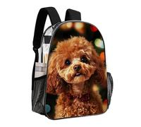 woodlogic Cute Puppy Poodle Backpack Transparent Multipurpose Anti-Theft Shoulder Bag Big Capacity Gym Outdoor Hiking Backpack With Padded Straps