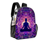 woodlogic Lightweight Backpack for Gym Travel Bicycle - Big Capacity Multipurpose Transparent Carry On Bag, Mandala Yoga Meditation Art Travel Hiking Bag & Day Pack