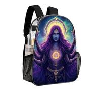 woodlogic Lightweight Backpack for Gym Travel Bicycle - Big Capacity Multipurpose Transparent Carry On Bag, Abstract Trippy Witch Art Travel Hiking Bag & Day Pack