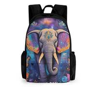 woodlogic Lightweight Daypack Backpack for Sports Travel Running - Large Capacity Multipurpose Anti-Theft Bookbag, Butterfly Elephant Laptop Backpack Daypack