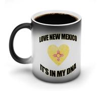 woodlogic Love New Mexico State MyFunny Ceramic Coffee Mug Cups Hot Changing Tea Cup for Birthday Men Women